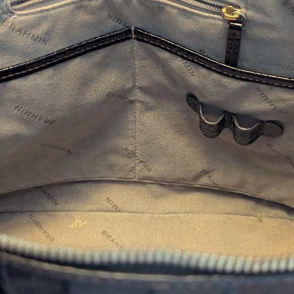 Brahmin Duxbury Satchel – Croc Embossed Leather - Picture 8 of 14